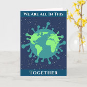 Coronavirus Covid 19 alles in dit verband Kaart (Gele Bloem)