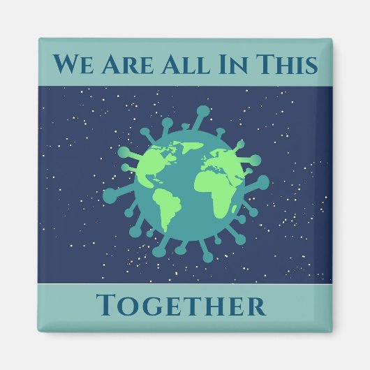 Coronavirus Covid 19 alles in dit verband Magneet (Voorkant)