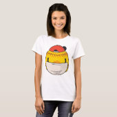 coronavirus covid face mask softball t-shirt (Voorkant volledig)