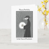 Coronavirus COVID-pandemische verjaardagspest Doc Kaart (Gele Bloem)