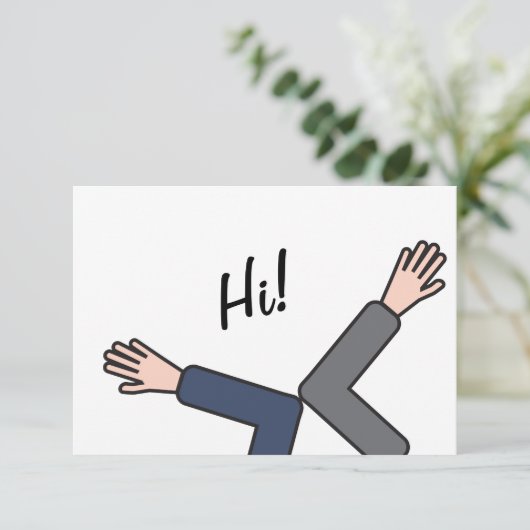 Coronavirus Elbow Handshake (Staand voorkant)