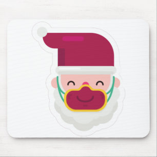coronavirus face mask santa xmas muismat