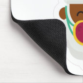 coronavirus face mask zwarte santa muismat (Hoek)
