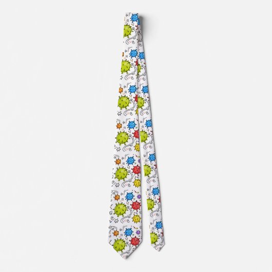 Coronavirus Germs Stropdas (Voorkant)