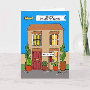 Coronavirus, Happy Cinco de Mayo, zelfisoalting. Kaart