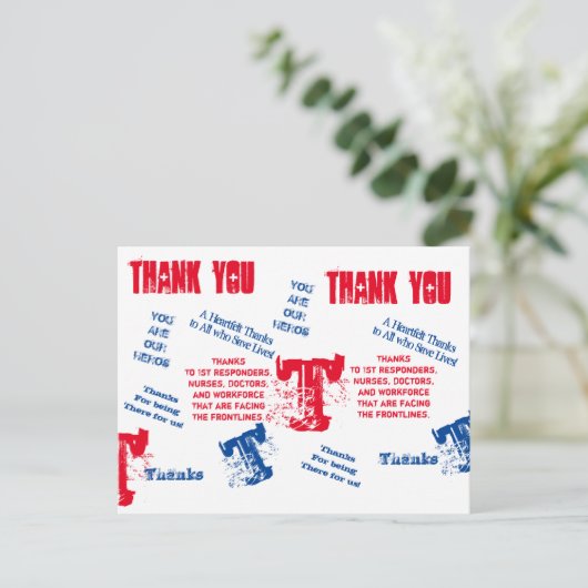 CORONAVIRUS HEROES BRIEFKAART (Staand voorkant)