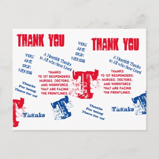 CORONAVIRUS HEROES BRIEFKAART (Voorkant)