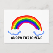 coronavirus hope rainbow virus andra tutto be co briefkaart (Voorkant)