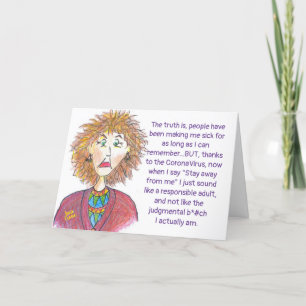 CoronaVirus Humor Card Kaart
