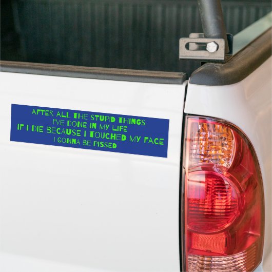 Coronavirus Ironic Bumpersticker (Op Truck)