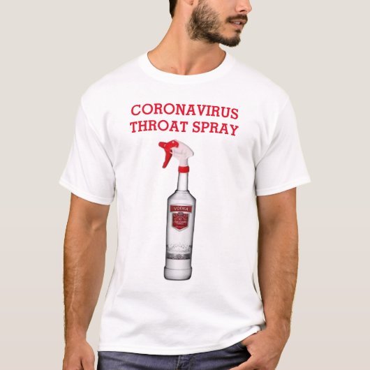 CORONAVIRUS KEELSPRAY T-SHIRT (Voorkant)