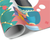 coronavirus kerstboom cadeaupapier (Rol Hoek)