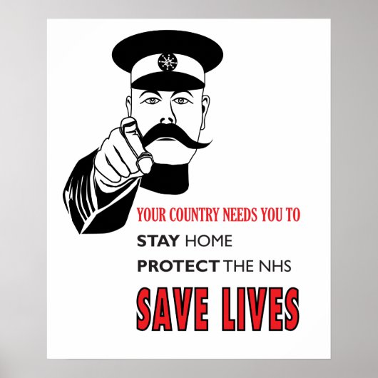 Coronavirus Lord Kitchener Poster (Voorkant)
