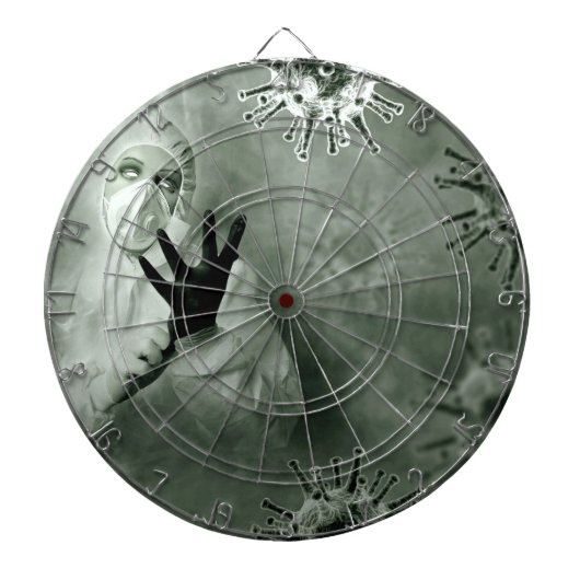 Coronavirus Nurse Dartbord (Voorkant)