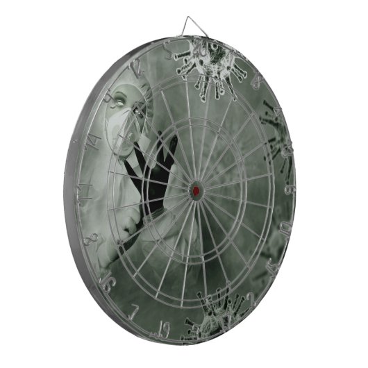 Coronavirus Nurse Dartbord (Voorkant Links)