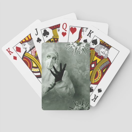 Coronavirus Nurse Pokerkaarten (Achterkant)