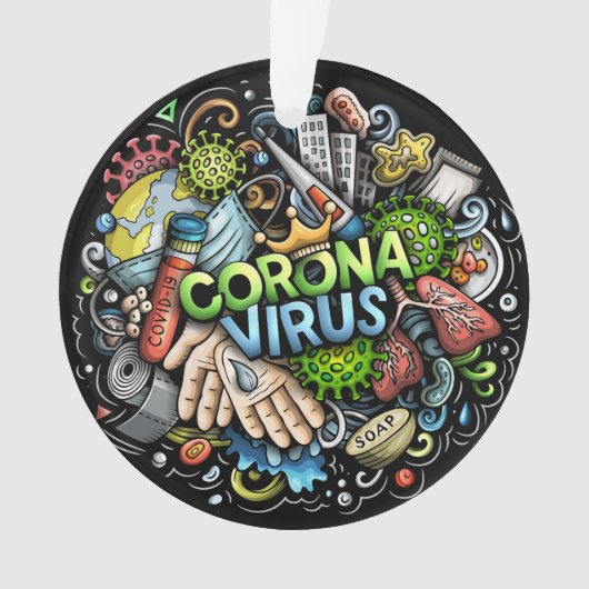 Coronavirus-Ornament Ornament (voorkant)