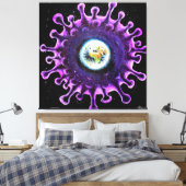 Coronavirus pandemie canvas afdruk (Insitu (Slaapkamer))