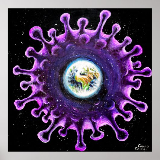 Coronavirus pandemie poster (Voorkant)