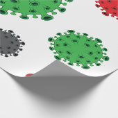 CoronaVirus - Papiercovid19 - Patroonontwerp Cadeaupapier (Hoek)