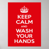 Coronavirus Prevention, Hygiene, Keep Calm Poster (Voorkant)