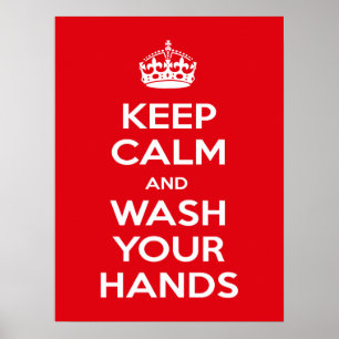 Coronavirus Prevention, Hygiene, Keep Calm Poster