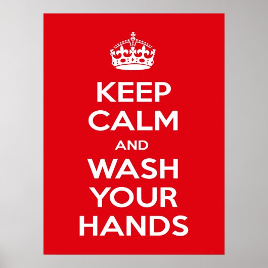 Coronavirus Prevention, Hygiene, Keep Calm Poster (Voorkant)
