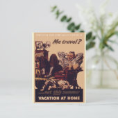 Coronavirus Retro Staycline Verblijf veilig Briefkaart (Staand voorkant)