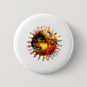 Coronavirus Ronde Button 5,7 Cm (Voorkant)