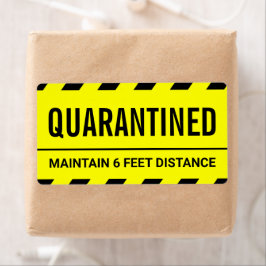Coronavirus Self Isolation Quarantine Etiket