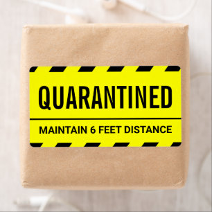 Coronavirus Self Isolation Quarantine Etiket