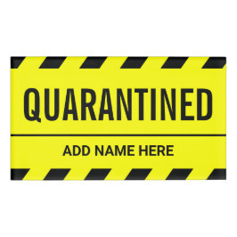 Coronavirus Self Isolation Quarantine Naambadge