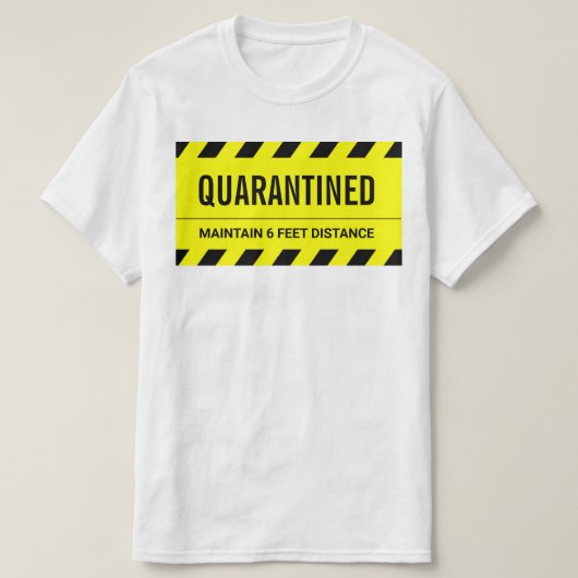Coronavirus Self Isolation Quarantine T-shirt (Design voorkant)
