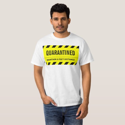 Coronavirus Self Isolation Quarantine T-shirt (Voorkant volledig)
