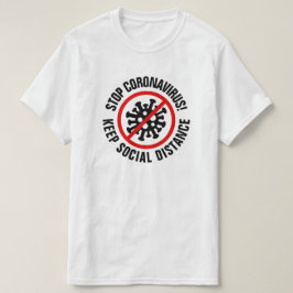 CoronaVirus Social Distancing Custom slogan stoppe T-shirt