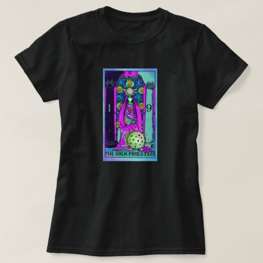 Coronavirus Tarot High Priestess COVID-19 t-shirt (Design voorkant)