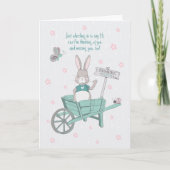 Coronavirus Thinking of You and Missing You Rabbit Kaart (Voorkant)