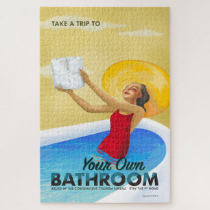 Coronavirus Tourism Bureau Bathroom Legpuzzel