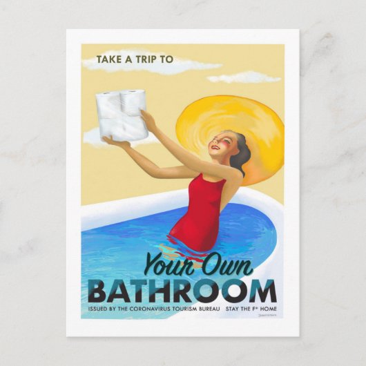 Coronavirus Tourism Bureau briefkaart (Voorkant)