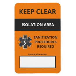 Coronavirus Warning Magnet Small (Covid19) Magneet