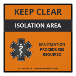 Coronavirus Warning Poster  (Covid19)
