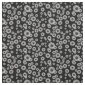 Coronavirus - Zwart-wit Stof (Swatch)