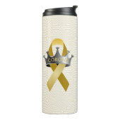 CORONAwareness White Gold Geo Travel Thermosbeker (Gedraaid links)