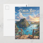 Coronbaai Filipijnen Briefkaart (Voorkant / Achterkant)