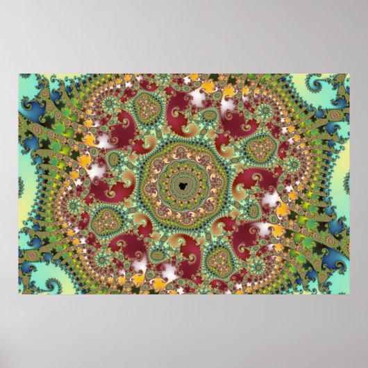 Coronel - Fractal Poster (Voorkant)