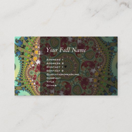 Coronel - Fractal Visitekaartje (Voorkant)