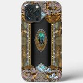 Coronelli Chic Elegant Monogram Case-Mate iPhone Case (Achterkant)