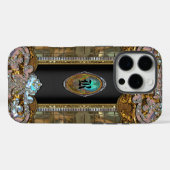 Coronelli Chic Elegant Monogram Case-Mate iPhone Case (Achterkant (horizontaal))