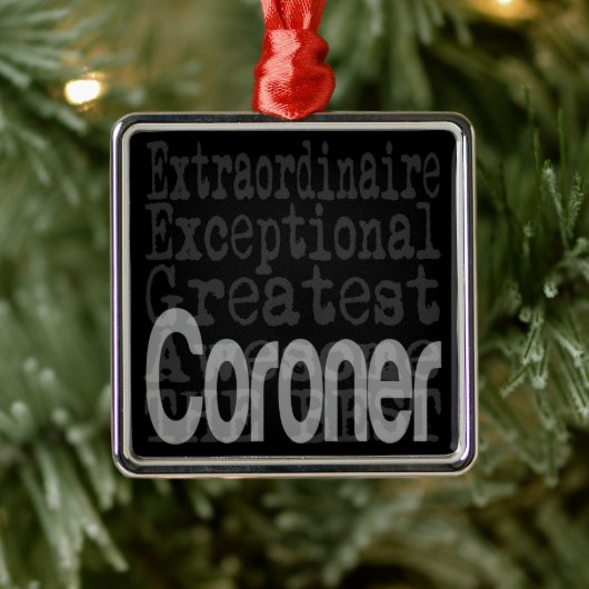 Coroner Extraordinaire Metalen Ornament (Boom)