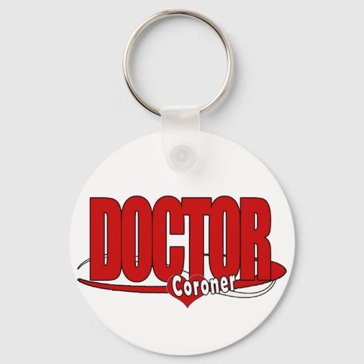 CORONER LOGO BIG RED DOCTOR SLEUTELHANGER (Voorkant)